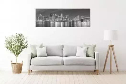 Картина из стекла "Черное белое" Victor, черный