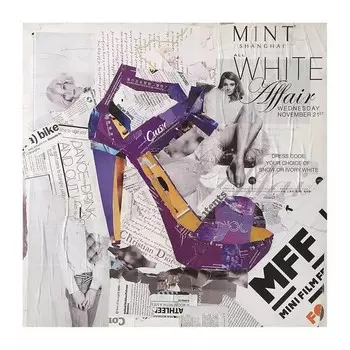 Картина Kayoom Dresscode III, фиолетовый