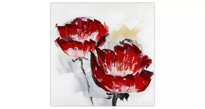 Картина KUNSTLOFT gemalt Der Duft der Bltenpracht, красный