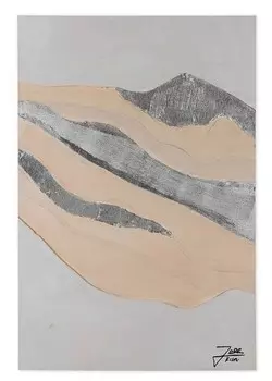 Картина KUNSTLOFT handgemalt Gebirge im Morgenlicht цвет beige/grau