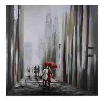 Картина KUNSTLOFT handgemalt Mit dir an meiner Seite цвет schwarz/grau/wei