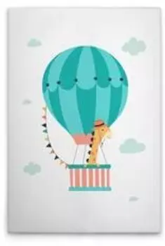 Картина на холсте A.S. Cration Animal Balloon 2 цвет weissgrnblauorangerosa