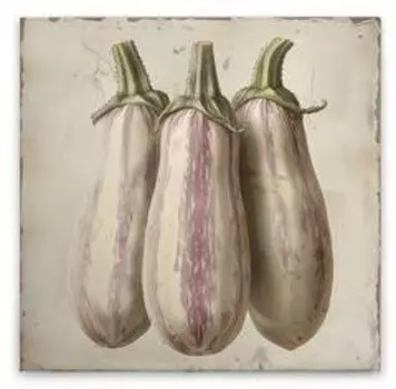 Картина на холсте A.S. Cration Aubergine Light цвет cremebeigeviolettgrn