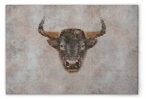 Картина на холсте A.S. Cration Big Three 2 цвет graubeigebraun