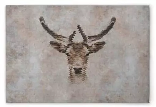 Картина на холсте A.S. Cration Big Three 3 цвет graubeigebraun