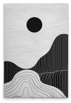 Картина на холсте A.S. Cration Black Sun цвет schwarzgrauweiss