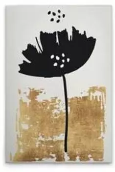 Картина на холсте A.S. Cration Black Poppy цвет cremegoldschwarz