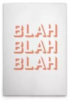 Картина на холсте A.S. Cration Blah4 цвет orangerosaweiss