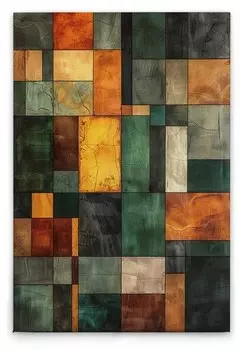 Картина на холсте A.S. Cration Block Art Chess цвет grngelborange