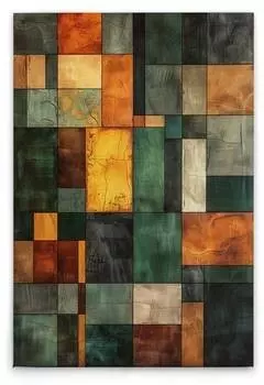 Картина на холсте A.S. Cration Block Art Chess цвет grngelborange