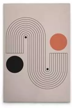 Картина на холсте A.S. Cration Boho 2 цвет grauschwarzorange