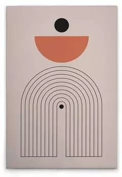 Картина на холсте A.S. Cration Boho 3 цвет grauschwarzorange