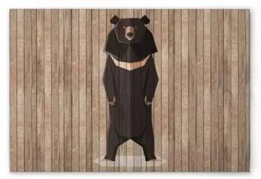 Картина на холсте A.S. Cration Born to be wild 1 цвет braunbeige