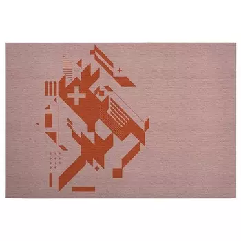 Картина на холсте A.S. Cration Brick By Brick цвет orange/rosa