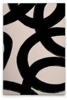 Картина на холсте A.S. Cration Brushstroke 3 цвет cremeschwarz