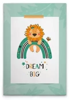 Картина на холсте A.S. Cration Dream Big 2 цвет grnweissorangeschwarzbraun