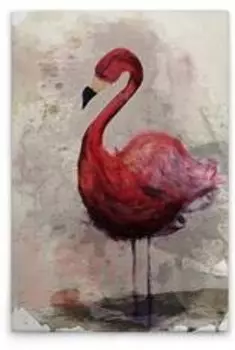 Картина на холсте A.S. Cration Flamingo цвет cremebeigegraurotrosa
