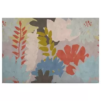 Картина на холсте A.S. Cration Floral Collage цвет mehrfarbig/rot