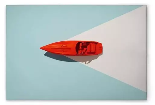 Картина на холсте A.S. Cration Key West 1 цвет blaurotweiss