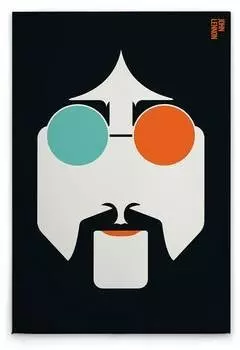 Картина на холсте A.S. Cration Lennon цвет schwarzorangeweissblau