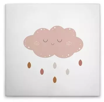 Картина на холсте A.S. Cration Little Wheather 3 цвет weissbraunbeigerosa