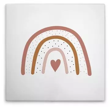 Картина на холсте A.S. Cration Little Wheather 2 цвет weissbraunbeigerosa