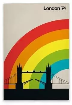 Картина на холсте A.S. Cration London74 цвет buntcremeschwarz