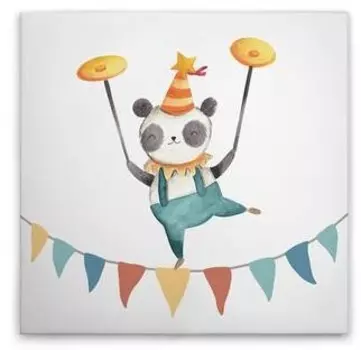 Картина на холсте A.S. Cration Make Circus 1 цвет buntblaugelbgrauwei