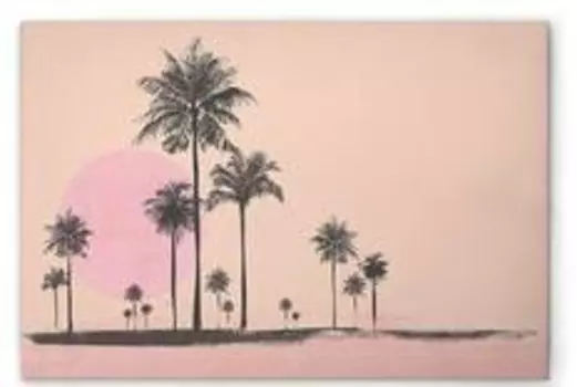 Картина на холсте A.S. Cration Miami Beach Sun 2 цвет orangerosagrau