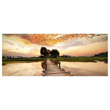 Картина на холсте A.S. Cration Natur The Other Side цвет braun/beige