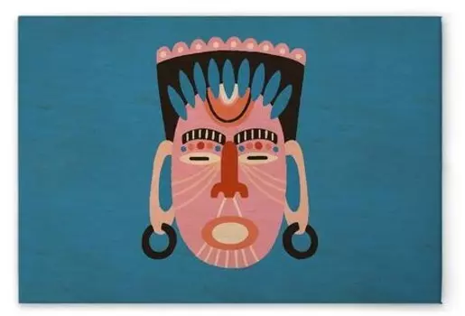 Картина на холсте A.S. Cration Overseas 3 цвет blaurosaschwarzbeige