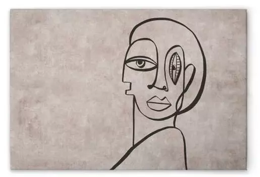 Картина на холсте A.S. Cration Palomas Room 1 цвет graubeigeschwarz