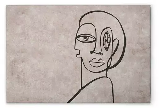 Картина на холсте A.S. Cration Palomas Room 1 цвет graubeigeschwarz