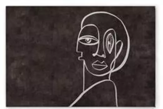 Картина на холсте A.S. Cration Palomas Room 2, черно-белый