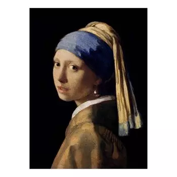 Картина на холсте A.S. Cration Pearl Ear Ring цвет schwarz/beige