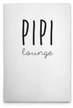 Картина на холсте A.S. Cration PipiLounge цвет weissschwarz