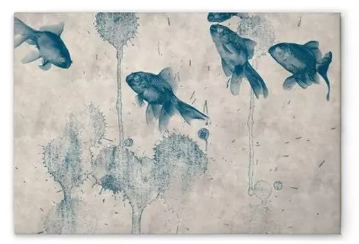 Картина на холсте A.S. Cration Pond 1 цвет cremeblau