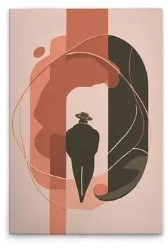 Картина на холсте A.S. Cration Stranger 1 цвет beigeorangegrn