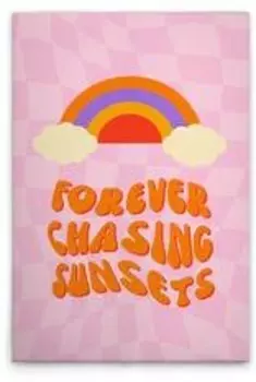 Картина на холсте A.S. Cration Sunsets цвет rosapinkorange