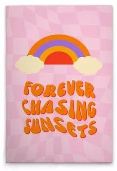 Картина на холсте A.S. Cration Sunsets цвет rosapinkorange