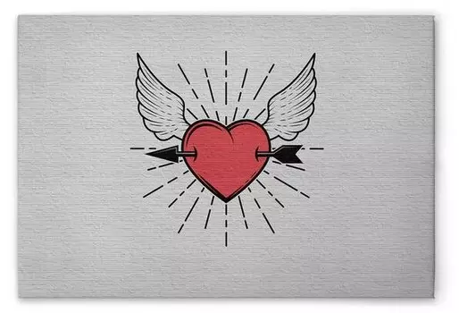 Картина на холсте A.S. Cration tattoo you 1 цвет graurotschwarzweiss