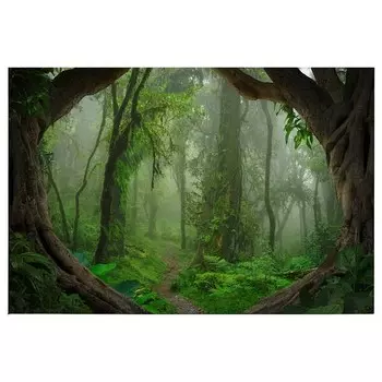 Картина на холсте A.S. Cration Tropical Forest цвет grn/braun