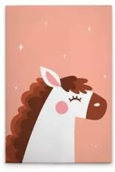 Картина на холсте A.S. Cration Unicorn 1 цвет rosaweissbraunorange