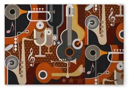 Картина на холсте A.S. Cration Wall of Sound 1 цвет braungrauorangegelb