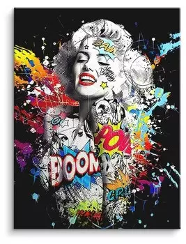 Картина на холсте ArtMind Boom, многоцветный