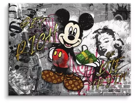 Картина на холсте ArtMind Get rich, многоцветный