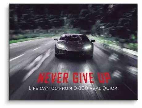 Картина на холсте ArtMind Never give up, многоцветный