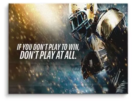 Картина на холсте ArtMind Play to win at all, многоцветный