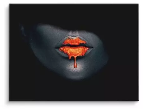 Картина на холсте ArtMind Rote Lippen, многоцветный