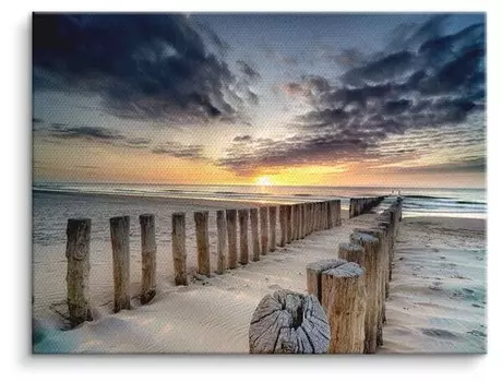 Картина на холсте ArtMind Sunset pole, многоцветный